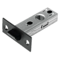 LP6-45 BL, защелка межкомнатная, с пластиковым язычком, цвет - черный