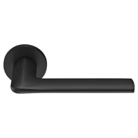 Ручка дверная "OAKA" на круглой розетке 6 мм, MH-61-R6 BL, цвет - чёрный