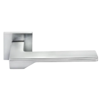 PIERRES, ручка дверная на квадратной накладке MH-49-S6 SC, цвет - матовый хром
