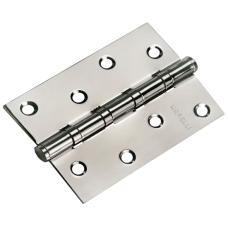 Петля универсальная MS 100X70X2.5-4BB SN стальная, врезная, цвет белый никель, сталь