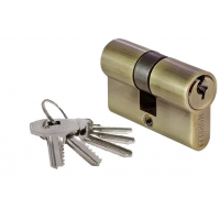 Цилиндровый механизм (личинка) 50C AB 50 мм с ключом, цвет античная бронза