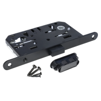 Защелка межкомнатная M1885 BL магнитная под цилиндр, цвет - черный