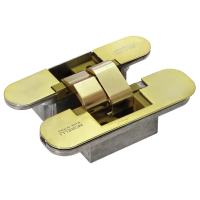 Петля скрытого монтажа HH-5 PG 3D, врезная, цвет золото, ЦАМ