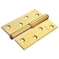 Петля карточная разъемная MSD 100X70X2.5 PG L стальная левая, врезная, цвет золото