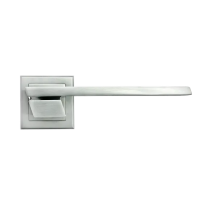 GVI, ручка дверная MH-29 SC/CP-S, на квадратной накладке, цвет - мат.хром/хром