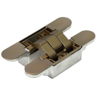 Петля скрытая HH-16 AB 3D, врезная, цвет античная бронза, ЦАМ