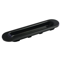 Ручка для раздвижных дверей MHS150 BL, цвет черный, ЦАМ