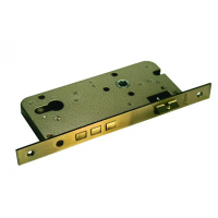 Замок межкомнатный L03 AB с тремя ригелями, цвет античная бронза