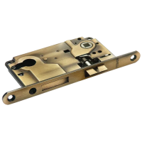 L1885 AB, замок с ригелем под цилиндр, цвет - бронза