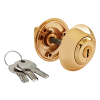 Завертка дверная MH-CYL GP с цилиндром, цвет золото