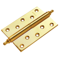 Петля карточная разъемная MB 120X80X3.5 PG R C латннуая правая с коронкой, врезная, цвет золото