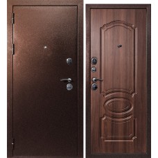 Дверь Веста-4 /ФЛ-139 Антик медный / Орех бренди