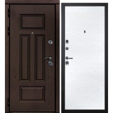 Дверь Э-2 / Гладкая Дуб крафт / Белый