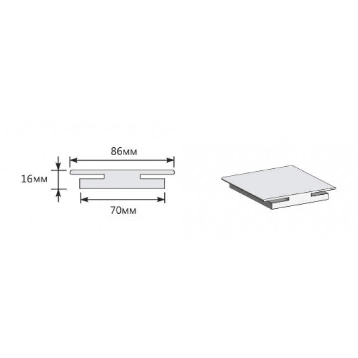 Соединительный элемент 2050*86*16