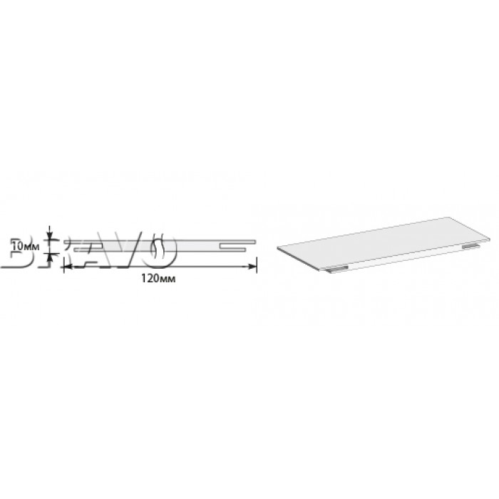 Добор "Т" 2070*100*10