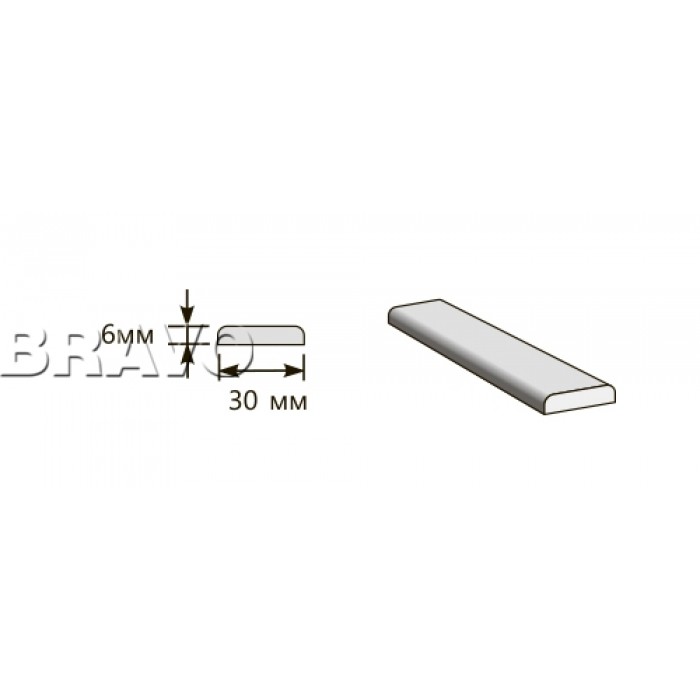 Притворная планка 2000*30*6