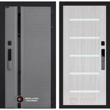 Пиано Смарт 2.0 панель 01 - Сандал белый, стекло белое