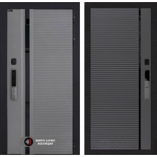 Пиано Смарт 2.0 панель 22 - Графит софт, черная вставка