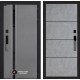 Входная дверь Лабиринт Пиано Смарт 2.0 панель 25 - Бетон светлый, черный молдинг