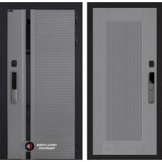 Входная дверь Пиано Смарт 2.0 панель 30 - Серый рельеф софт