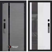 Пиано Смарт 2.0 с зеркалом (тонированным) 32 - Белый рельеф софт