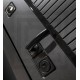 Входная дверь PIANO 31 - Белый софт, зеркальная вставка с тонировкой
