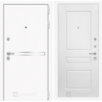 Входная дверь Лайн WHITE 03 - Белый софт