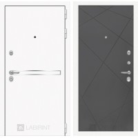 Входная дверь Лайн WHITE 24 - Графит софт