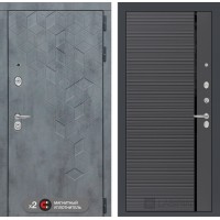 Бетон 22 - Графит софт, черная вставка