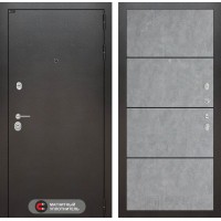 SILVER 25 - Бетон светлый, черный молдинг