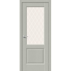 Неоклассик-33 Grey Wood White Сrystal 200*60