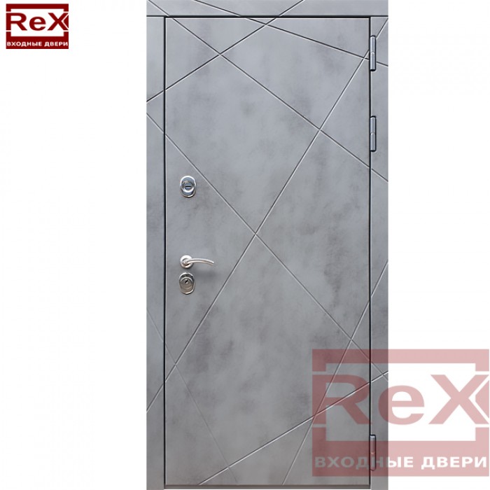 Входная дверь Rex REX-13 Бетон темный ФЛ-291