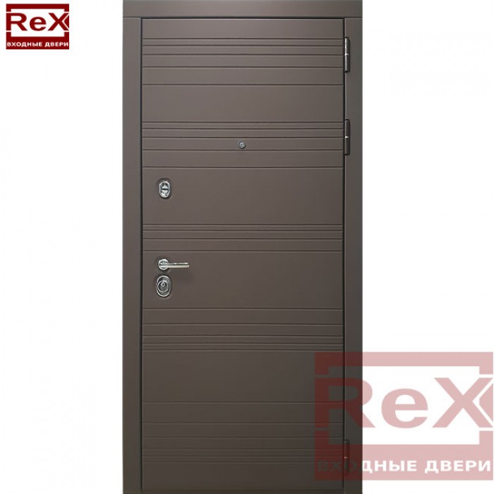 Входная дверь Rex REX-14 ясень шоколадный