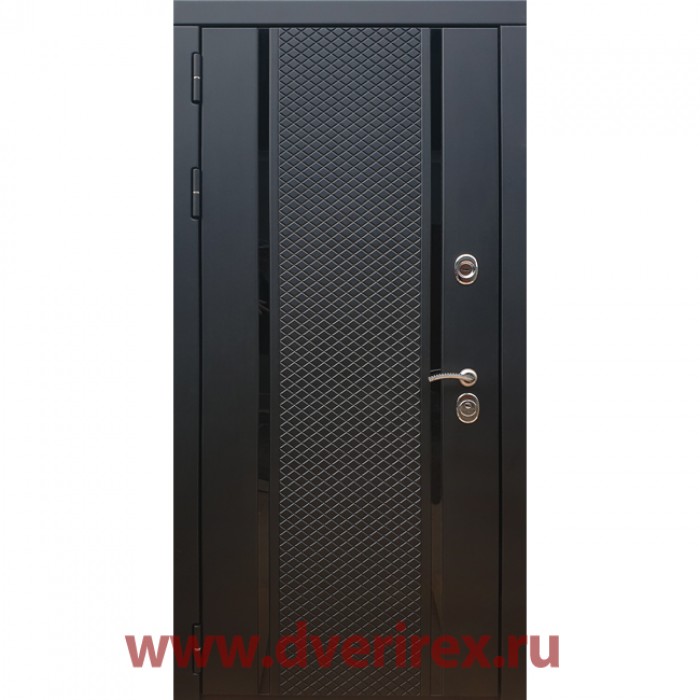 Входная дверь Rex REX-25 ФЛС-500 Черный кварц