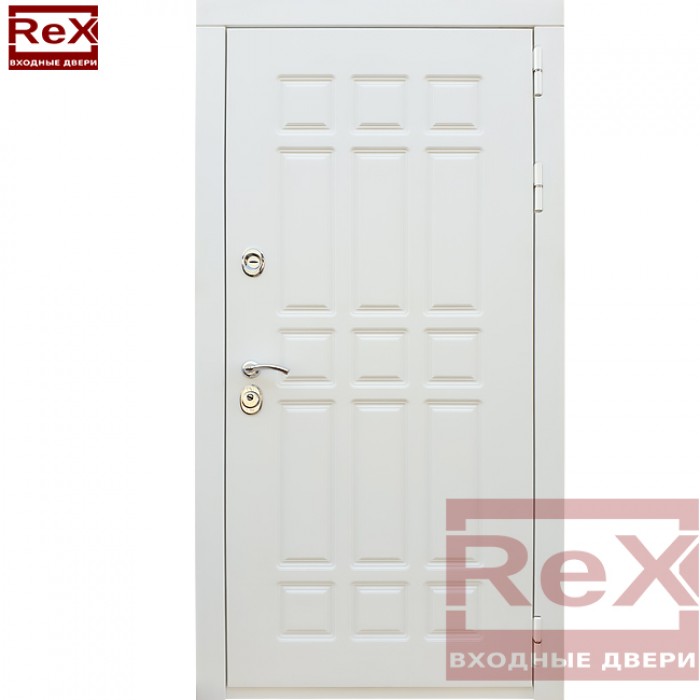 Входная дверь Rex ReX 8 ФЛ-33 шагрень белая