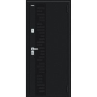 Thermo Техно Д2/BChrome Букле черное/Cappuccino Melinga 205*86 правое