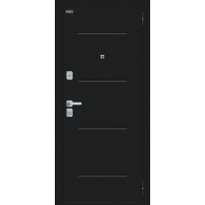 Техно/BChrome Букле черное/Wenge Melinga 205*86 правое