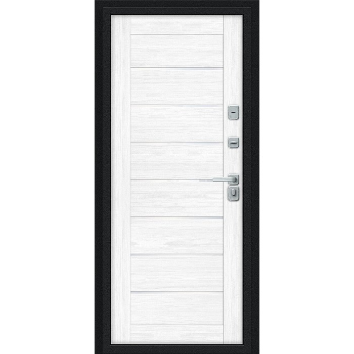 Thermo Техно Декор-2 Букле черное/Snow Melinga 205*96 правое