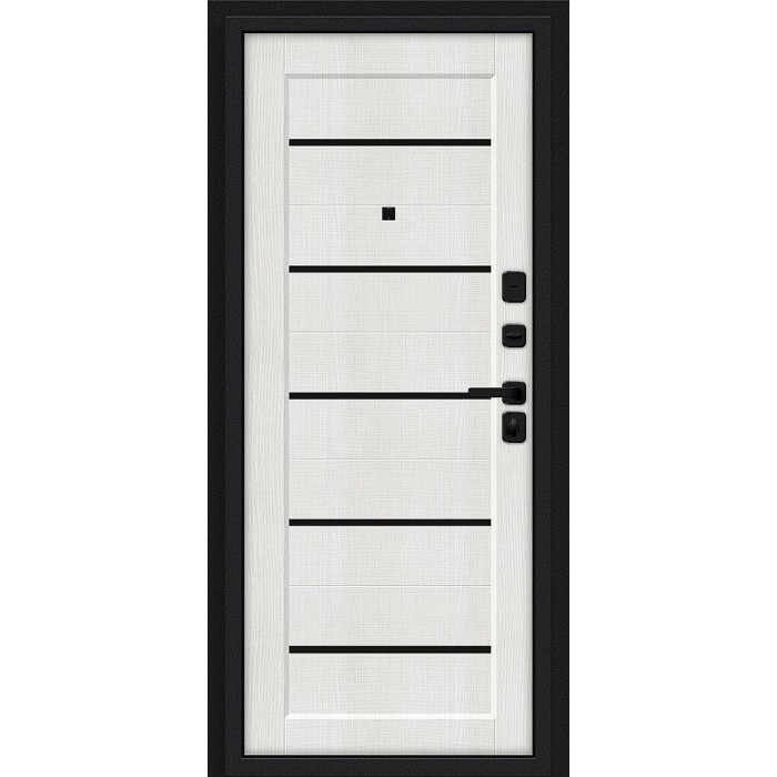 Борн/SBlack Букле черное/Bianco Melinga 205*96 левое