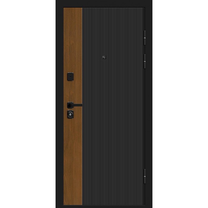 Optim Z-2 Вертикаль Муар черный-Грецкий Орех/Белый 205*86 правое