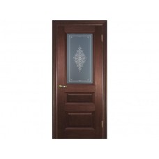 Межкомнатная дверь PROFILO PORTE PSC-29, Вишня мраморная со стеклом Бронза Кристалайз