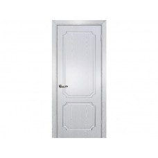 Межкомнатная дверь МАРИАМ Сиена-4 патина, Белый  серебро, глухая