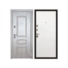 Входная дверь Сударь МД-42 Рисунок Лучи Белый Soft-Touch