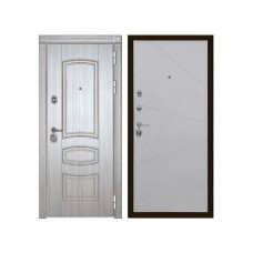 Входная дверь Сударь МД-42 Рисунок Лучи Силк Маус  Soft-Touch
