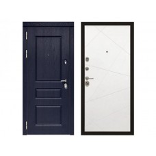 Входная дверь Сударь МД-45 Рисунок Лучи Белый Soft-Touch