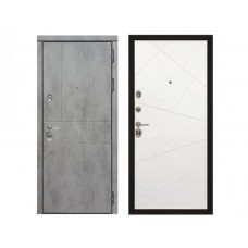 Входная дверь Сударь МД-48 Рисунок Лучи Белый Soft-Touch