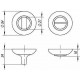 Ручка поворотная BK6 RM CFB-18 кофе глянец