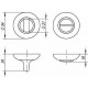 Ручка поворотная BK6 RM SC/CP-16 матовый хром/хром