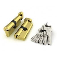 Цилиндровый механизм с вертушкой R602/80 mm-BL (35+10+35) BBP латунь 5 кл. БЛИСТЕР