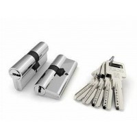 Цилиндровый механизм R600/100 mm (45+10+45) CP хром 5 кл.